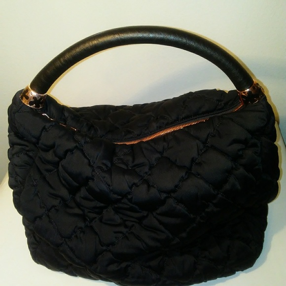Folli Follie Handbags - Folli Follie Black Quilted Purse